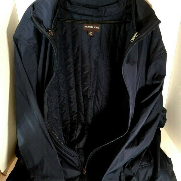 Michael Kors Womens  Navy Mid Weight Zip Jacket 3X - Picture 7 of 12